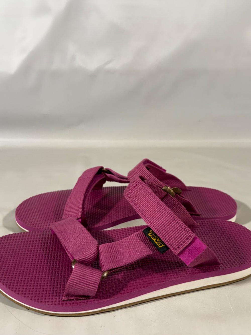 Teva Original Universal Slim Women's Walking Water Sandals Purple Straps 8 - Picture 6 of 11